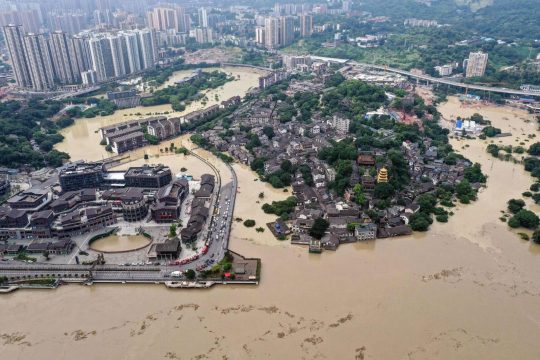 Damage from disasters in China in August exceeded $5.3 billion