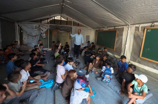 Children in Gaza return to existing education after 3 years