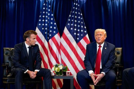 Macron discusses global energy situation with Trump