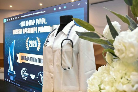 The prestigious "Famous Armenian Doctor and Leading Young Medical Worker" award ceremony was held in Yerevan