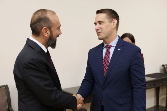 Mirzoyan, U.S. Deputy Secretary of State Discuss Agenda of Armenian-American Partnership