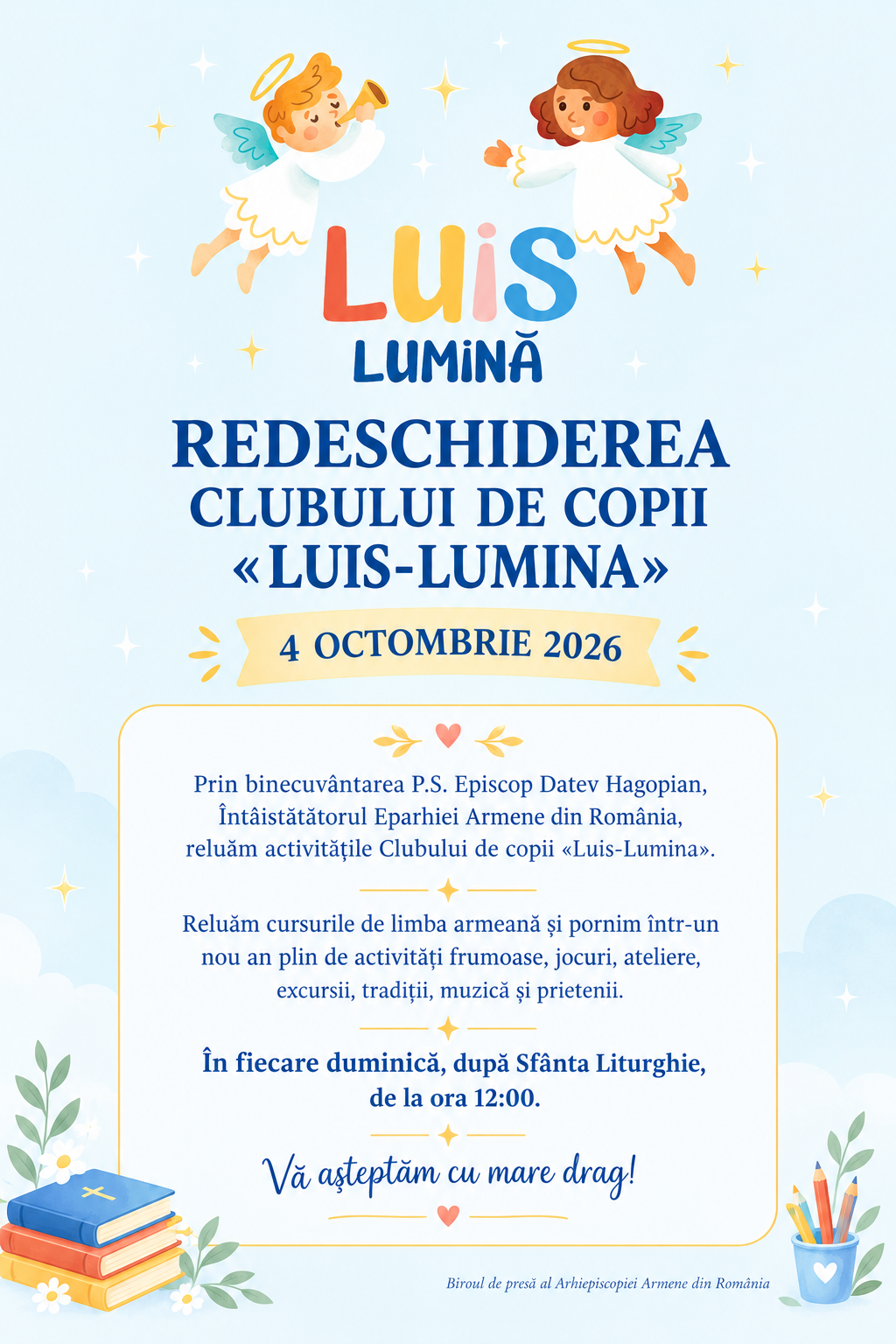 Reopening of the “Luis-Lumina” club of the Armenian Archdiocese