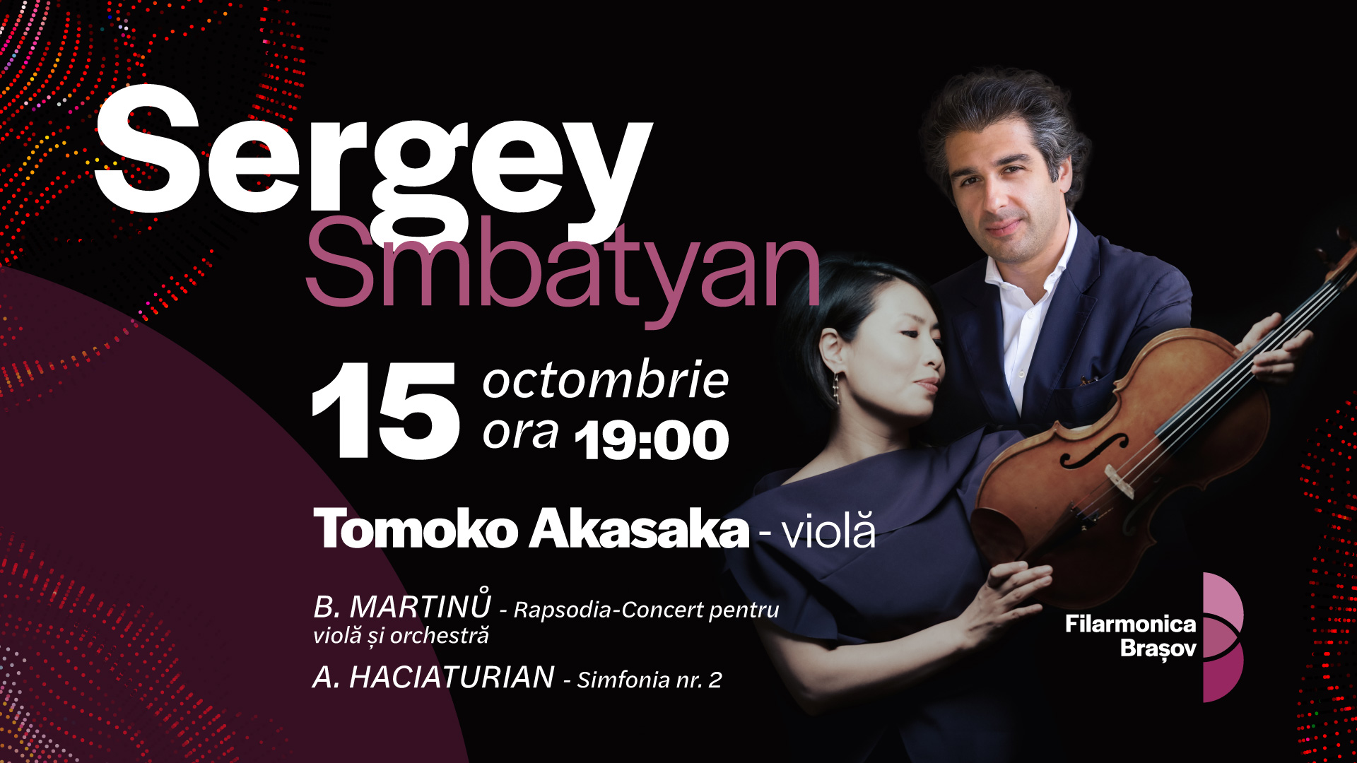 Sergey Smbatyan dirijează Simfonia a II-a de Aram Haceaturian la Filarmonica din Brașov