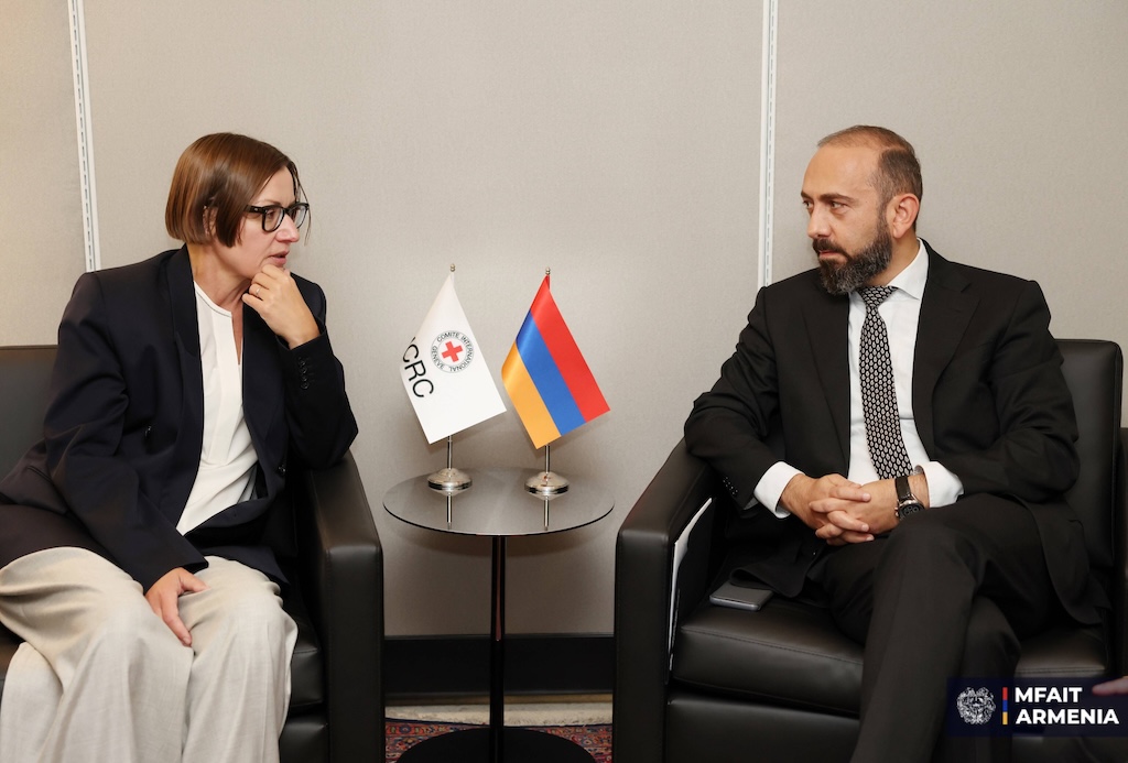 Mirzoyan discussed humanitarian issues with the President of the International Committee of the Red Cross