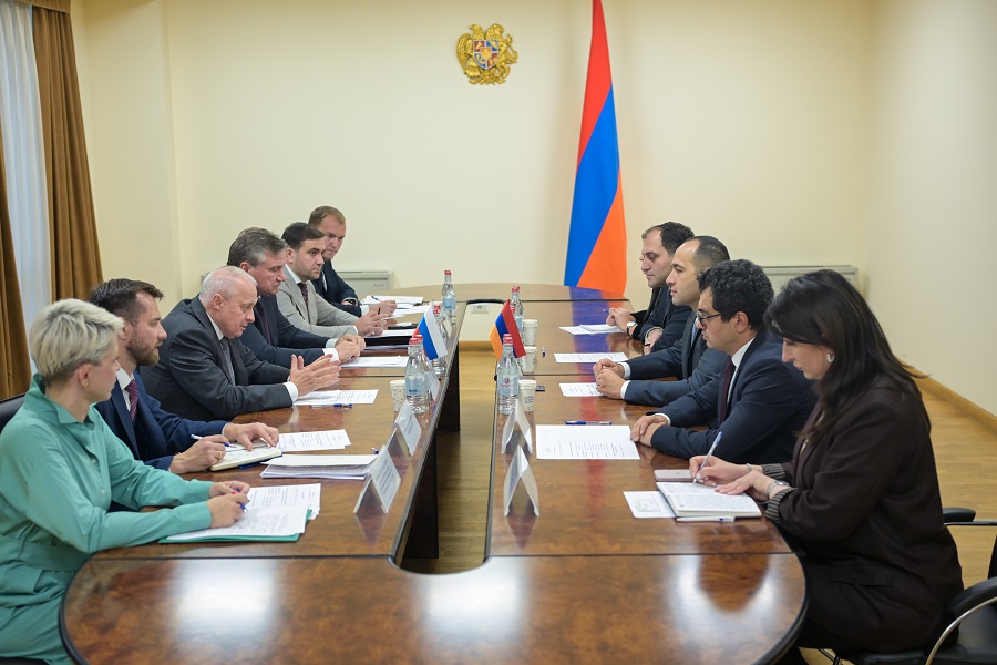 Դավիթ Թադևոսյանը Սերգեյ Կոպիրկի հետ հանդիպմանը անդրադարձել է Հայաստանի և Ռուսաստանի միջև տեխնոլոգիական համագործակցության ընթացիկ օրակարգին