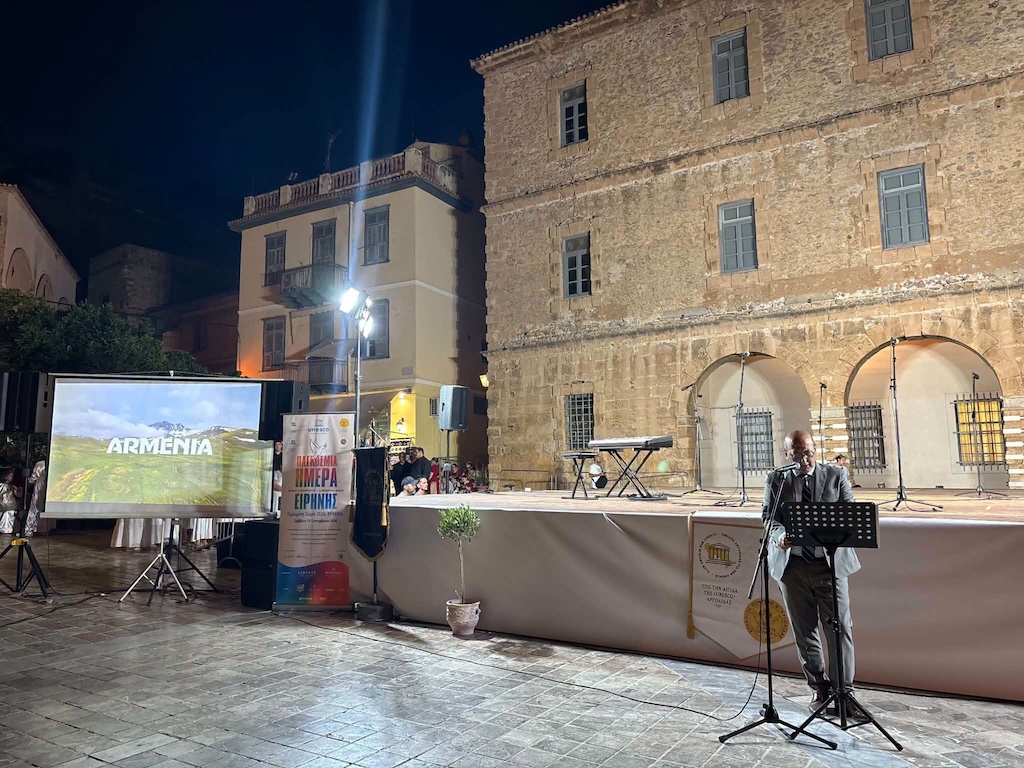 Ambassador Tigran Mkrtchyan emphasized the importance of peace, dialogue, mutual recognition of cultures, and the preservation of universal values.