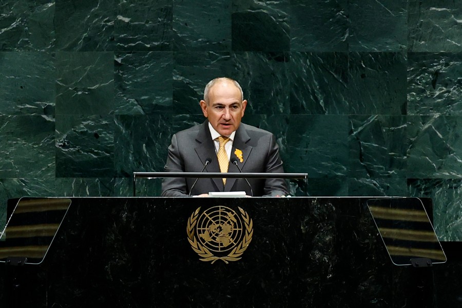He went to New York to repeat from the podium of the UN General Assembly session that Armenia is a state dependent on Azerbaijan and Turkey today. Whatever they want, that will be the foreign policy of Armenia. Artak Zakaryan