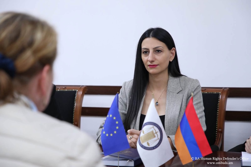 ՄԻՊ-ն ու ՀՀ-ում Եվրոպական միության առաքելության ղեկավարը քննարկել են մարդու իրավունքներին առնչվող հարցերով հետագա համագործակցության հնարավորությունները