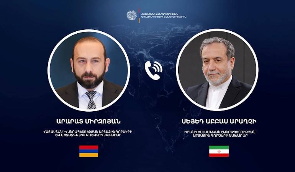 Mirzoyan discussed with Araghchi the implementation of the agreements reached during his visit