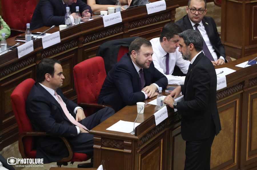 "If the CP is accused of robbery, at what point does it begin for any MP to think that he can make an offensive statement?" Aram Vardevanyan