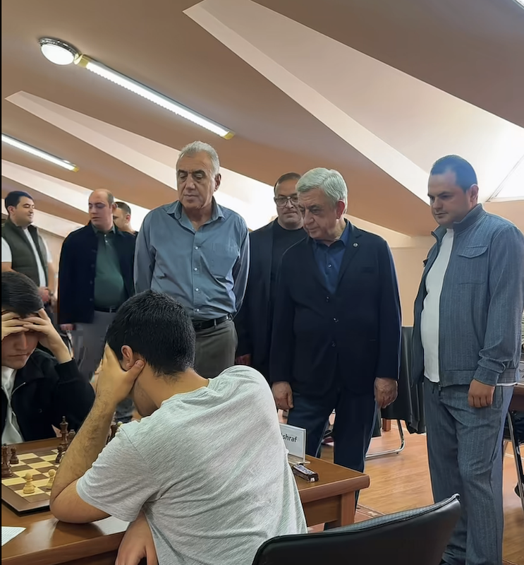 Սերժ Սարգսյանը հետևել է Աղասի Ինանցի կազմակերպած «Ծագող աստղեր» միջազգային շրջանային մրցաշարի ընթացքին