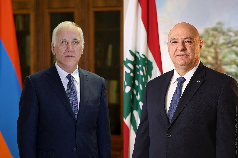 Vahagn Khachaturyan had a telephone conversation with Joseph Aoun
