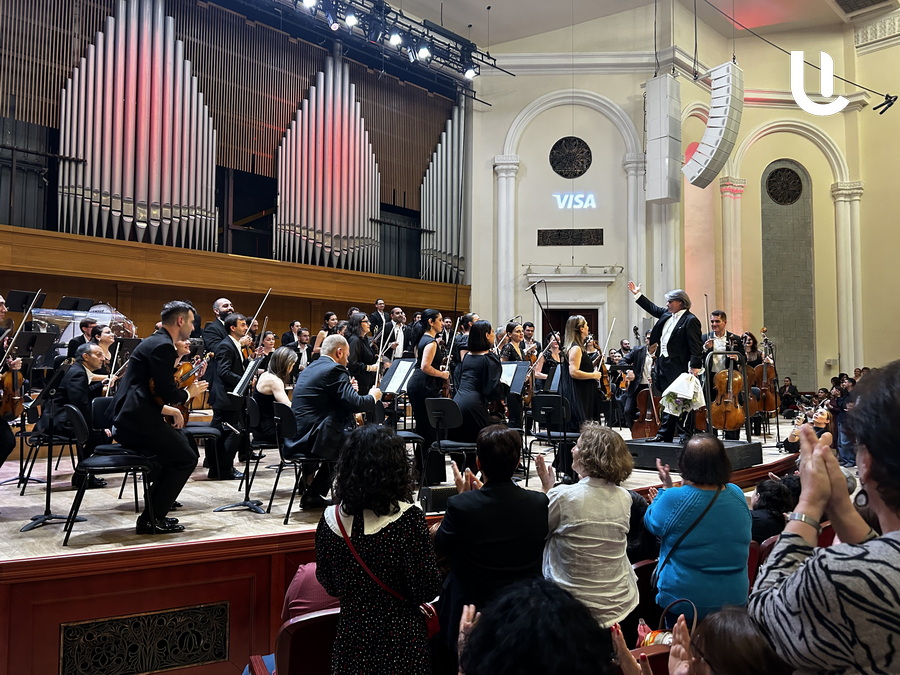 Ion Marin on stage, Maxim Wengerov in the auditorium, exclusive concert within the framework of the Armenia International Music Festival