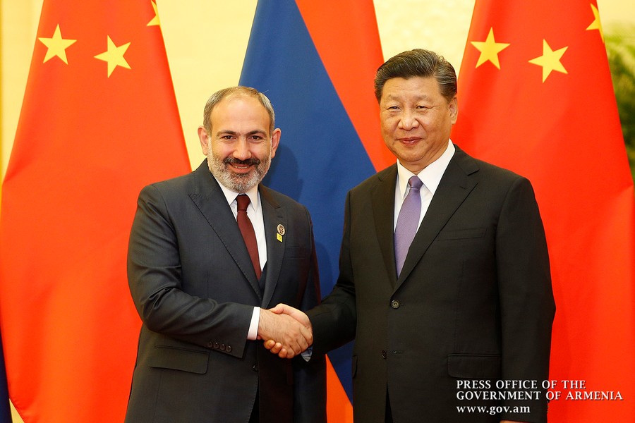 I note with particular satisfaction that the high-level political dialogue and multi-faceted cooperation between Armenia and China have developed into a strategic partnership. Pashinyan