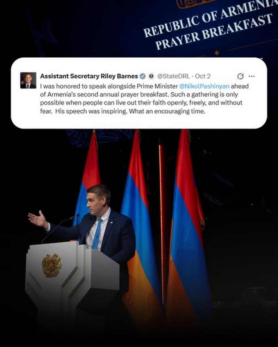 Pashinyan's speech was inspiring. These are truly promising times: US Deputy Secretary of State