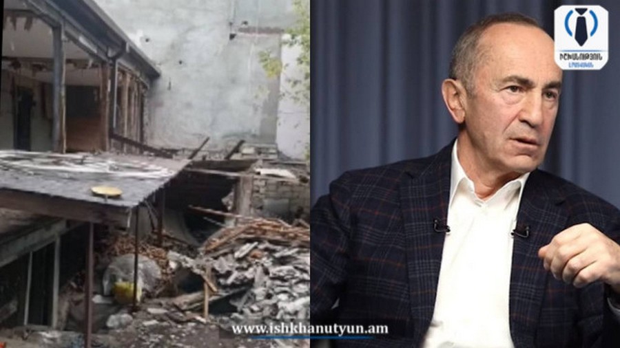 Azerbaijanis demolished Robert Kocharyan's paternal home in Stepanakert