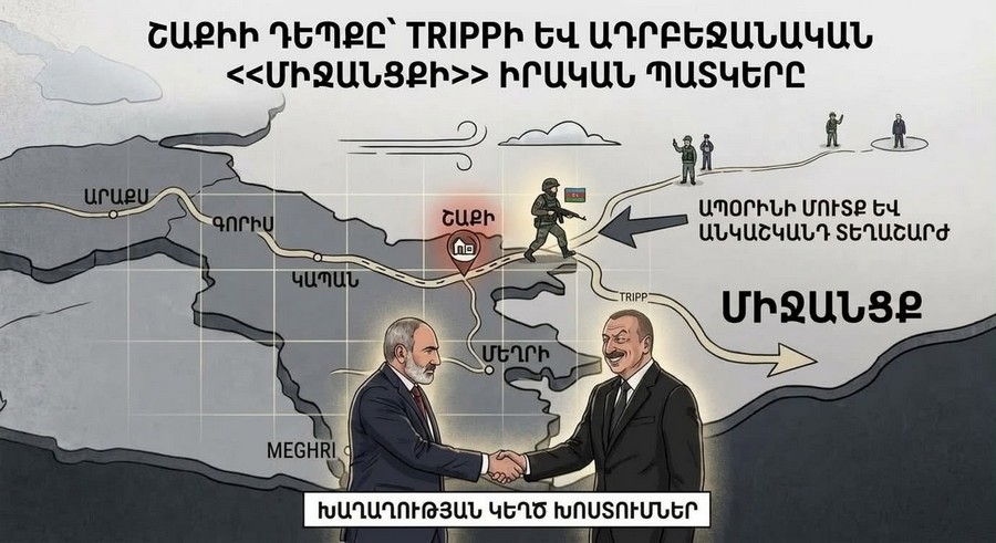 Andranik Tevanyan: Peace has entered Shaki. TRIPP passes through Shaki