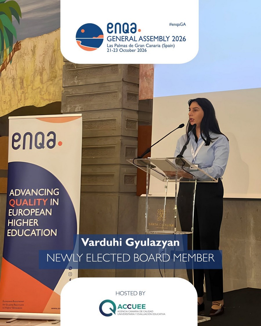 Հայաստանի ներկայացուցիչն ընտրվել է Եվրոպական բարձրագույն կրթության որակի ապահովման ասոցիացիայի կառավարման խորհրդի անդամ