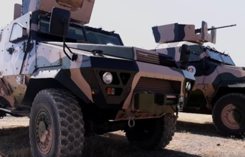 Entraînement d’une unité des forces spéciales de l’armée d’Arménie avec des véhicules blindés de fabrication française « Bastion »