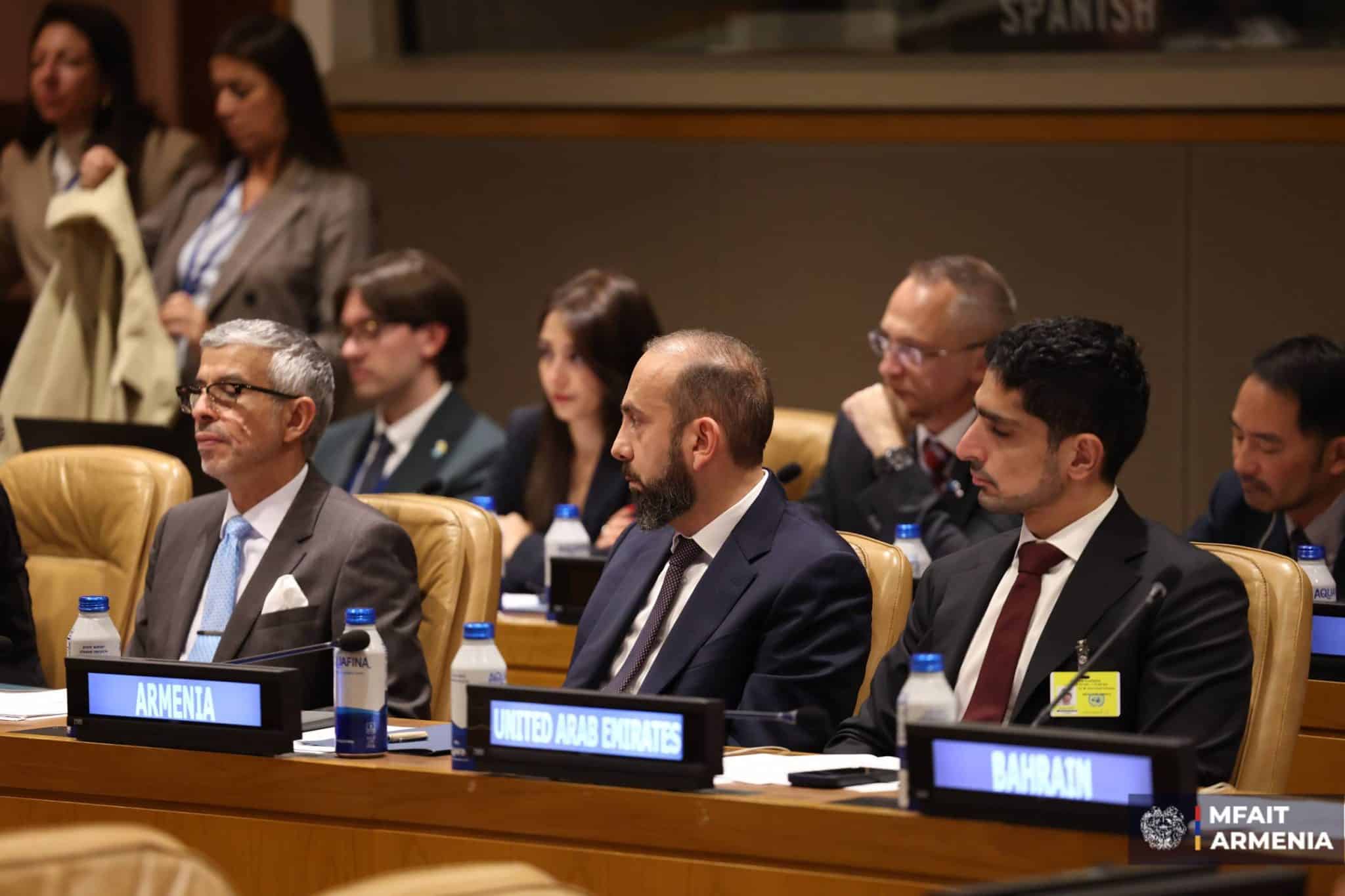 Ararat Mirzoyan participated in an event dedicated to artificial intelligence at the UN