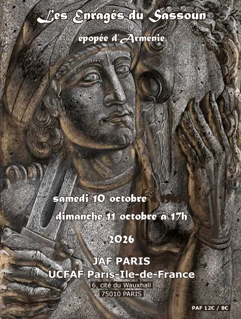 L’épopée de Sassoun à Paris les 10 et 11 octobre