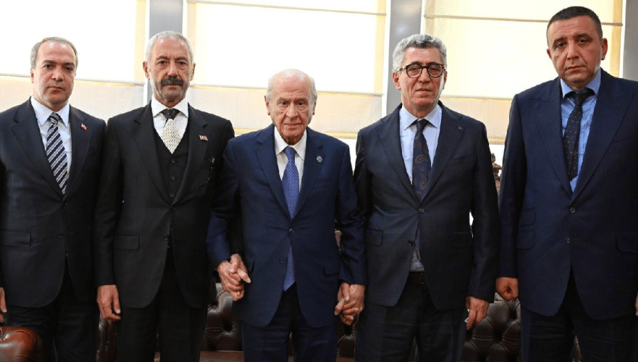 Devlet Bahçeli, head of the nationalist MHP party and ally of Erdoğan, unites two rival organized crime clans