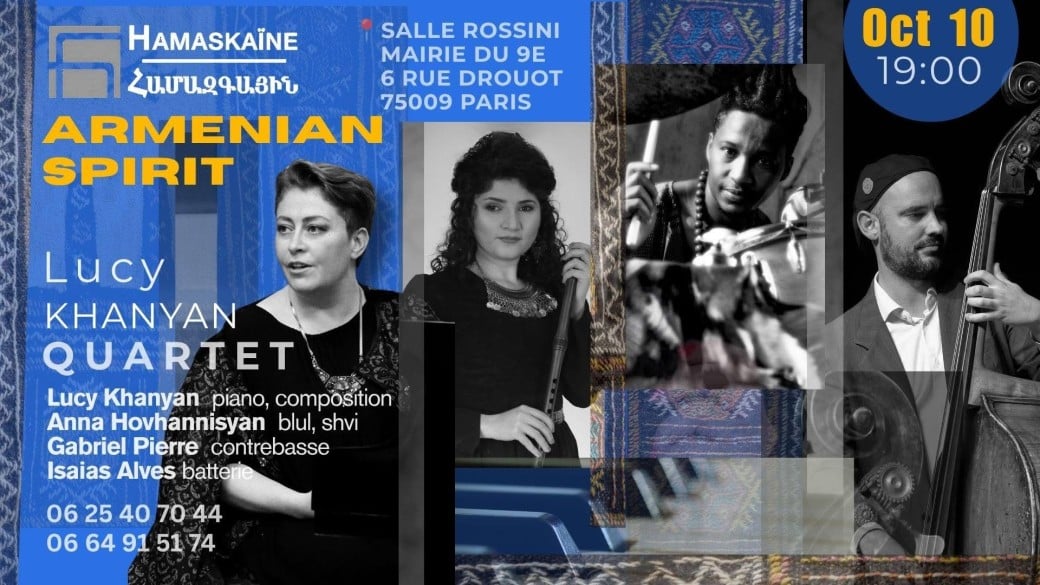 Recital by the Lucy Khanyan Quartet on October 10th in Paris