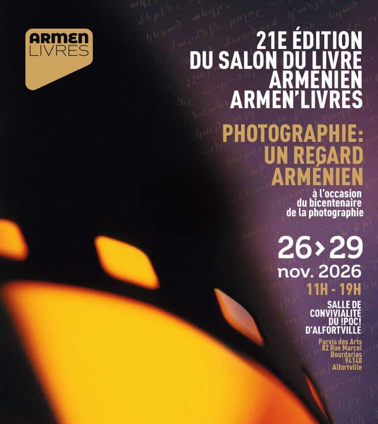 21ème édition d’Armen Livres à Alfortville du 26 au 29 novembre