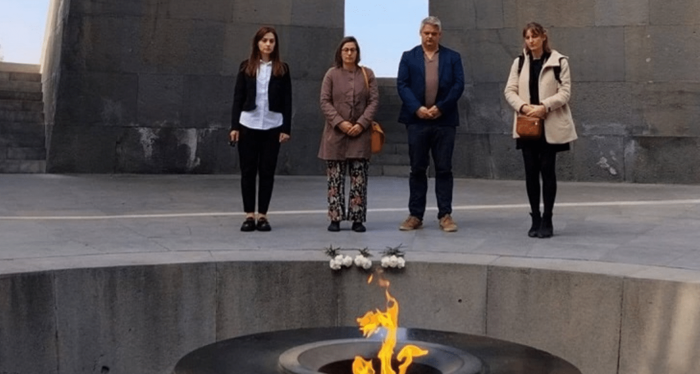 Une délégation de la mairie de Lyon se rend au Mémorial du génocide arménien