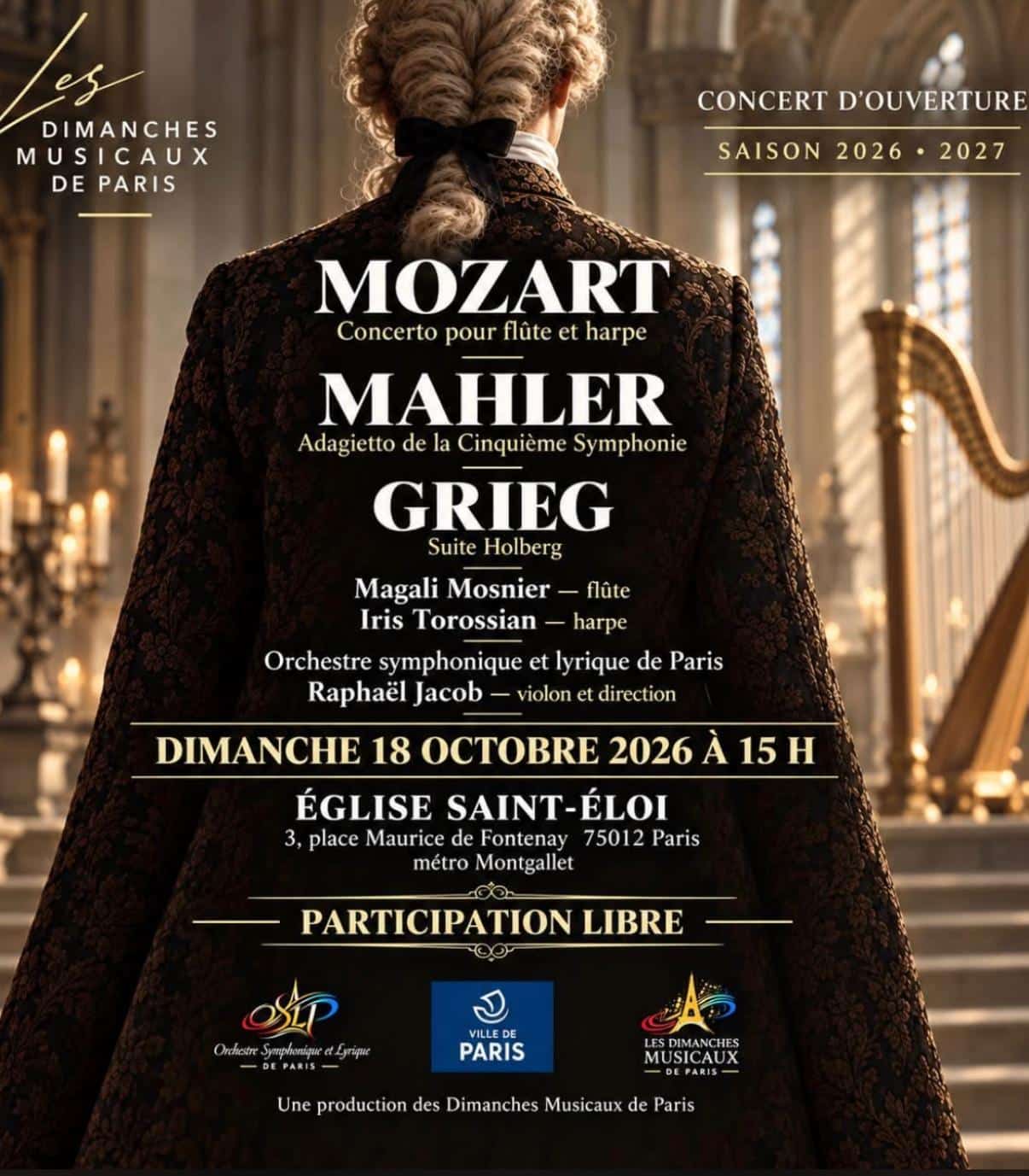 La harpiste Iris Torossian en concert le 18 octobre à Paris