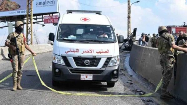 Israel's attack on an army car in Napatia