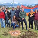 The Armenian community of Bariloche laid the foundation stone of Plaza Armenia