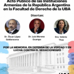 Acto público de IARA en la Facultad de Derecho de la UBA “en lucha contra el negacionismo” - 7/10