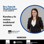 The Armenian Chair of the National University of Rosario will organize an open class on Komitas and traditional Armenian music