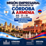 Una delegación empresarial de Córdoba viajará a Armenia en noviembre para explorar oportunidades comerciales y de inversión