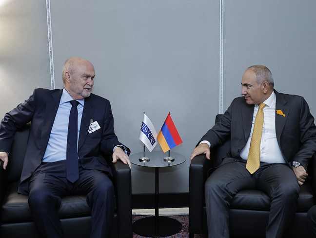 Pashinyan meets OSCE Secretary General at UN