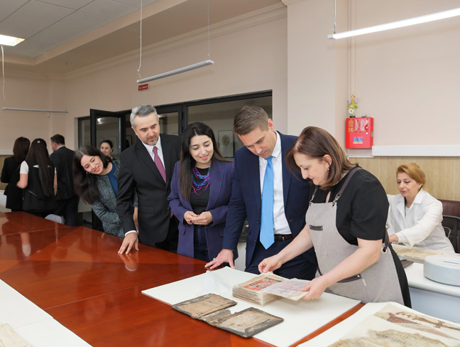 U.S. official explores Armenian manuscripts at Matenadaran