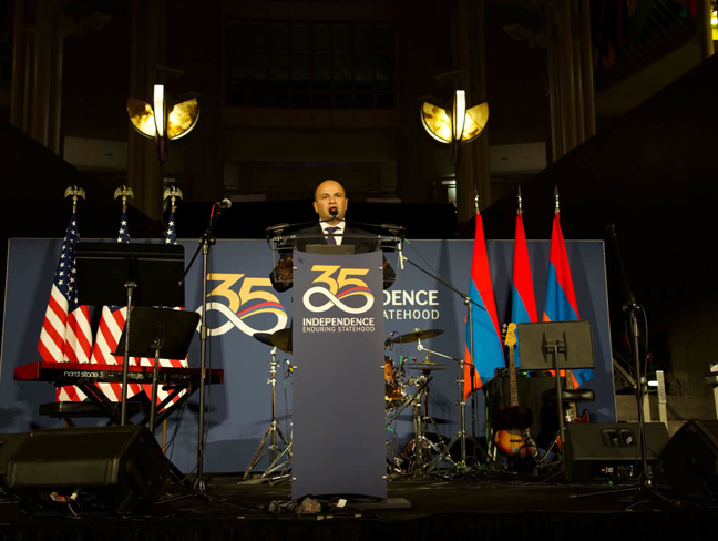 The 35th anniversary of Armenia's independence was solemnly celebrated in Washington