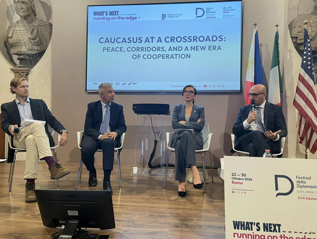 ՀՀ, Ադրբեջանի և Վրաստանի դեսպանները Հռոմում քննարկել են տարածաշրջանային կայունության հացեր