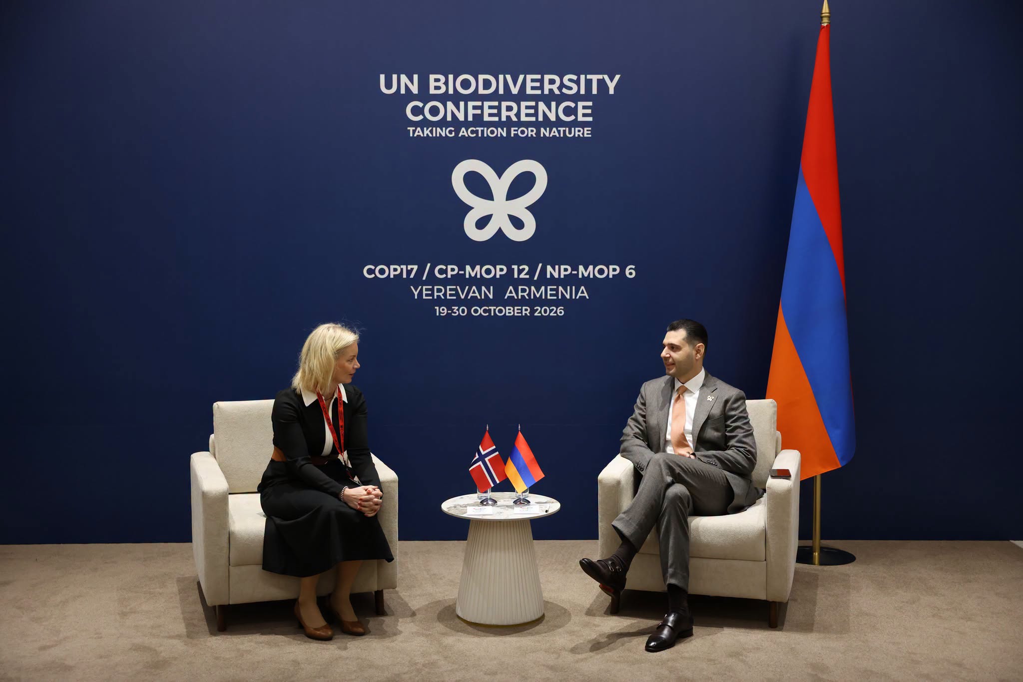 Համբարձում Մաթևոսյանը հանդիպել է Նորվեգիայի կլիմայի և շրջակա միջավայրի նախարարի հետ