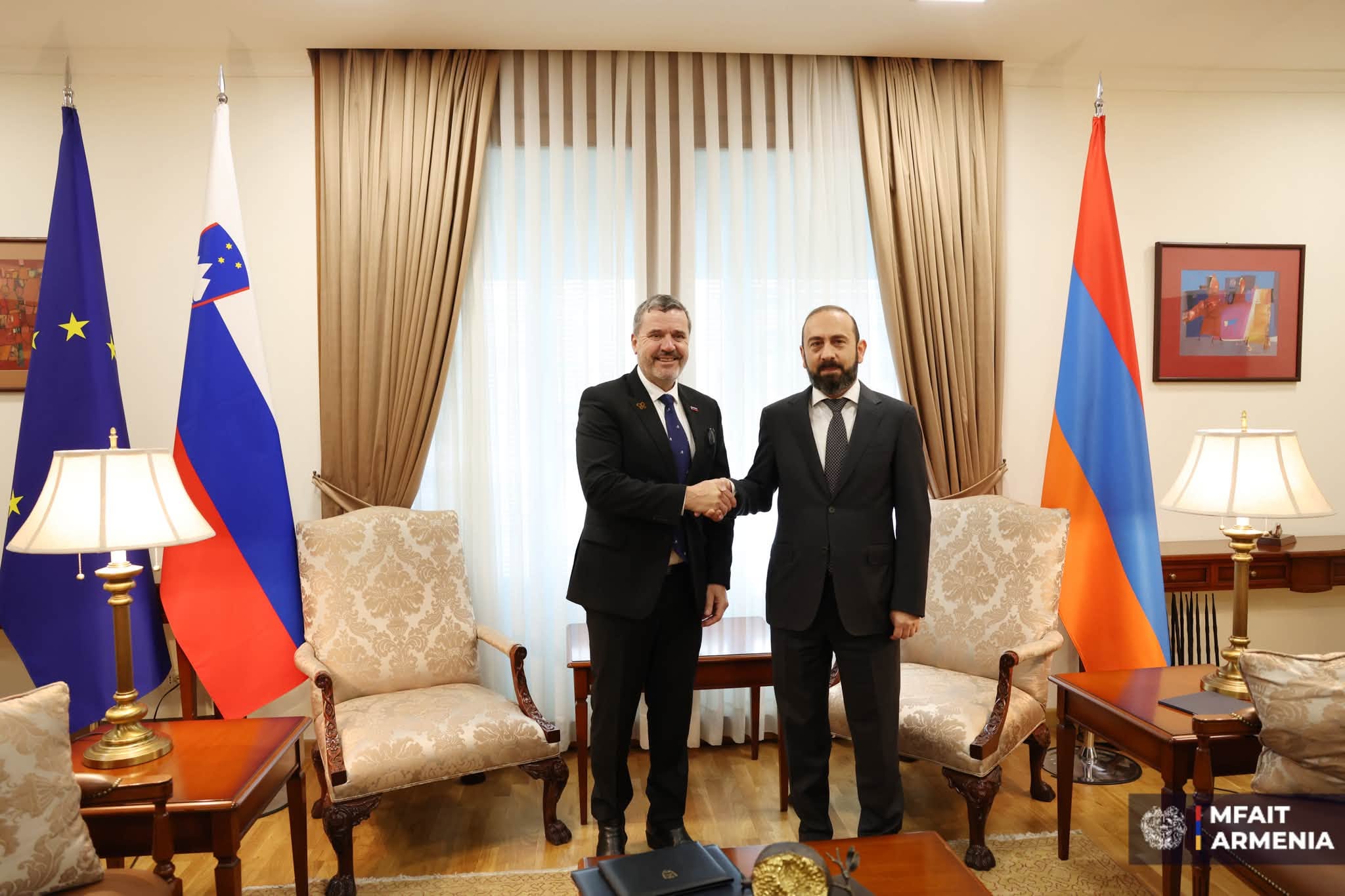 Տեղի է ունեցել Արարատ Միրզոյանի և Սլովենիայի ԱԳ նախարարի հանդիպումը