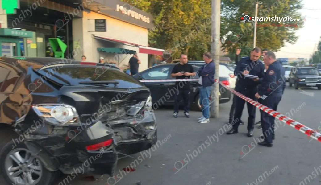 Առնո Բաբաջանյան փողոցում «Toyota Prius»-ը վրաերթի է ենթարկել հետիոտնին և բախվել մի քանի մեքենաների