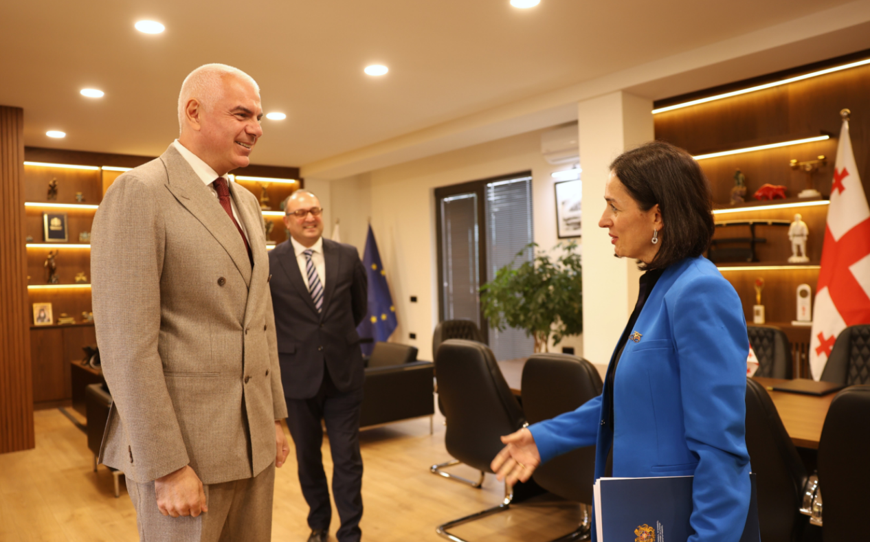 Ժաննա Անդրեասյանը հանդիպել է Վրաստանի սպորտի նախարար Շալվա Գոգոլաձեի հետ