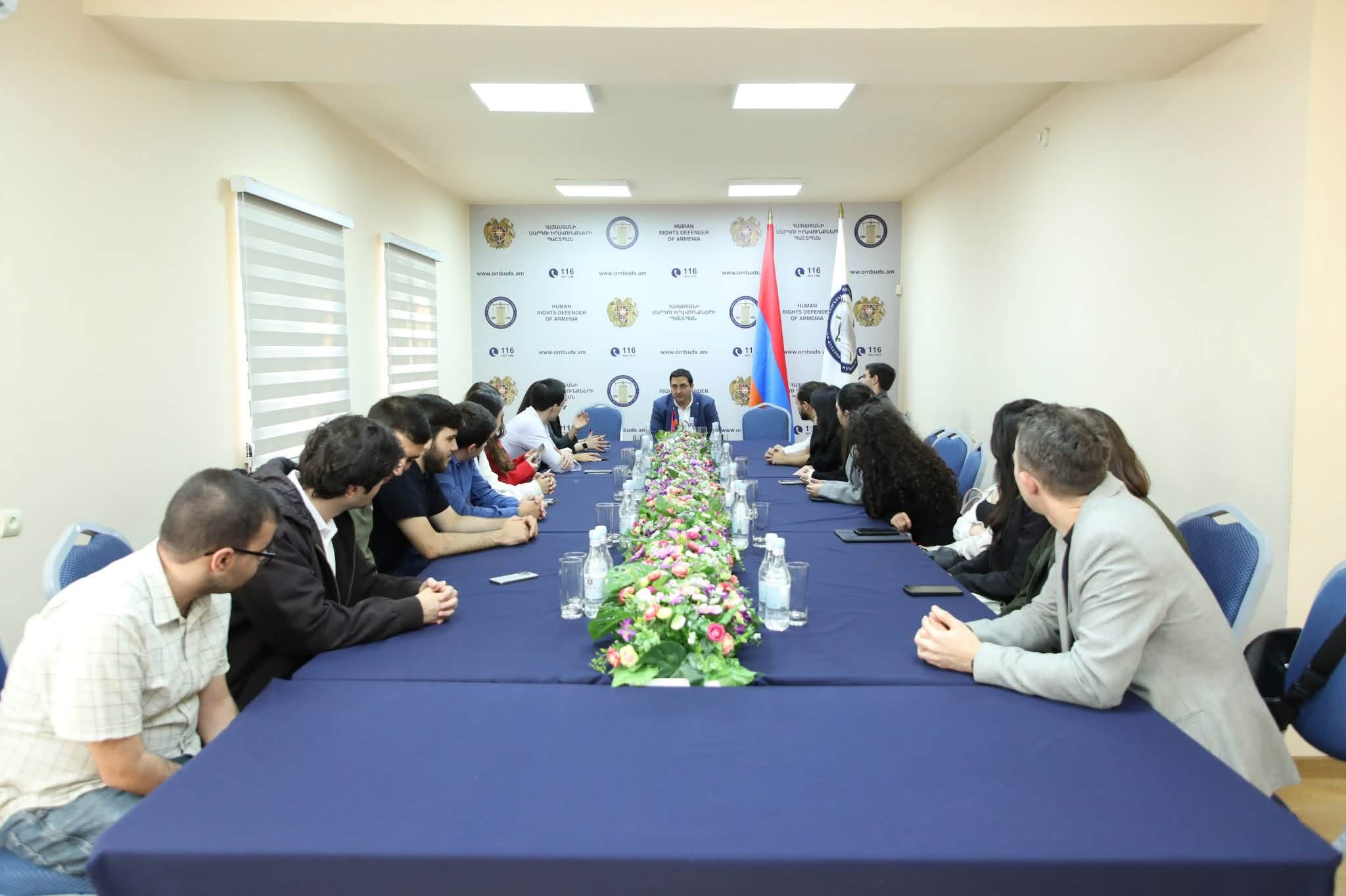 ՄԻՊ ներկայացուցիչը Մոսկվայի պետական համալսարանի երևանյան մասնաճյուղի ուսանողներին ներկայացրել է կառույցի առաքելությունը
