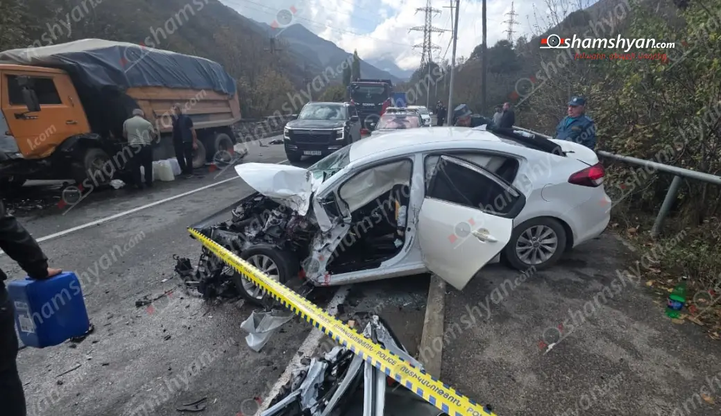 Քաջարանում բախվել են «Կամազ»-ը և «Kia Forte»․ կա վիրավոր