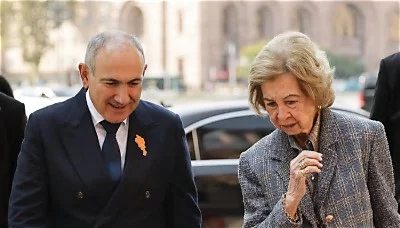 Pashinyan Hosts Spain’s Queen Sofía in Yerevan Ahead of Global Human Development Awards