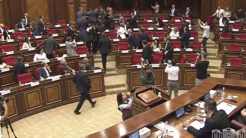 Tensions Flare Up In Armenian Parliament